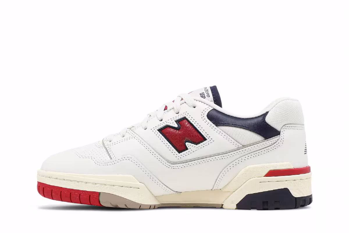 Aimé Leon Dore x New Balance 550 Red Navy, view 4