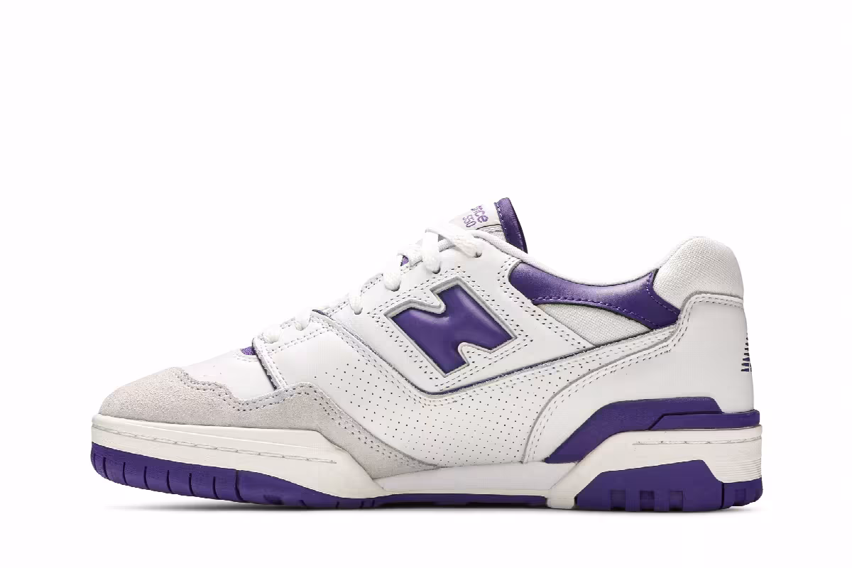 New Balance 550 White Purple, view 4