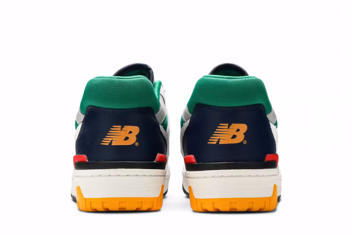 New Balance 550 Oak Leaf Green Red, view 7