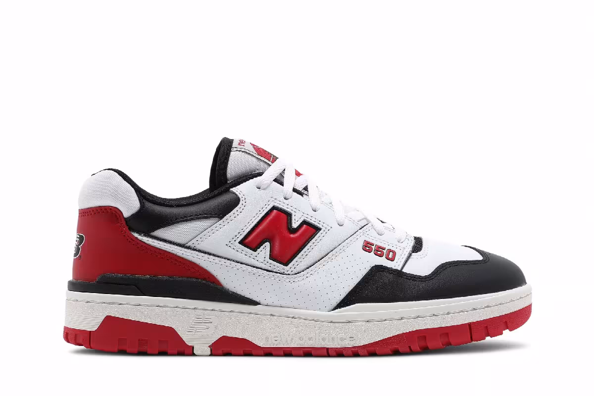New Balance 550 Shifted Sport Pack - Team Red, view 2