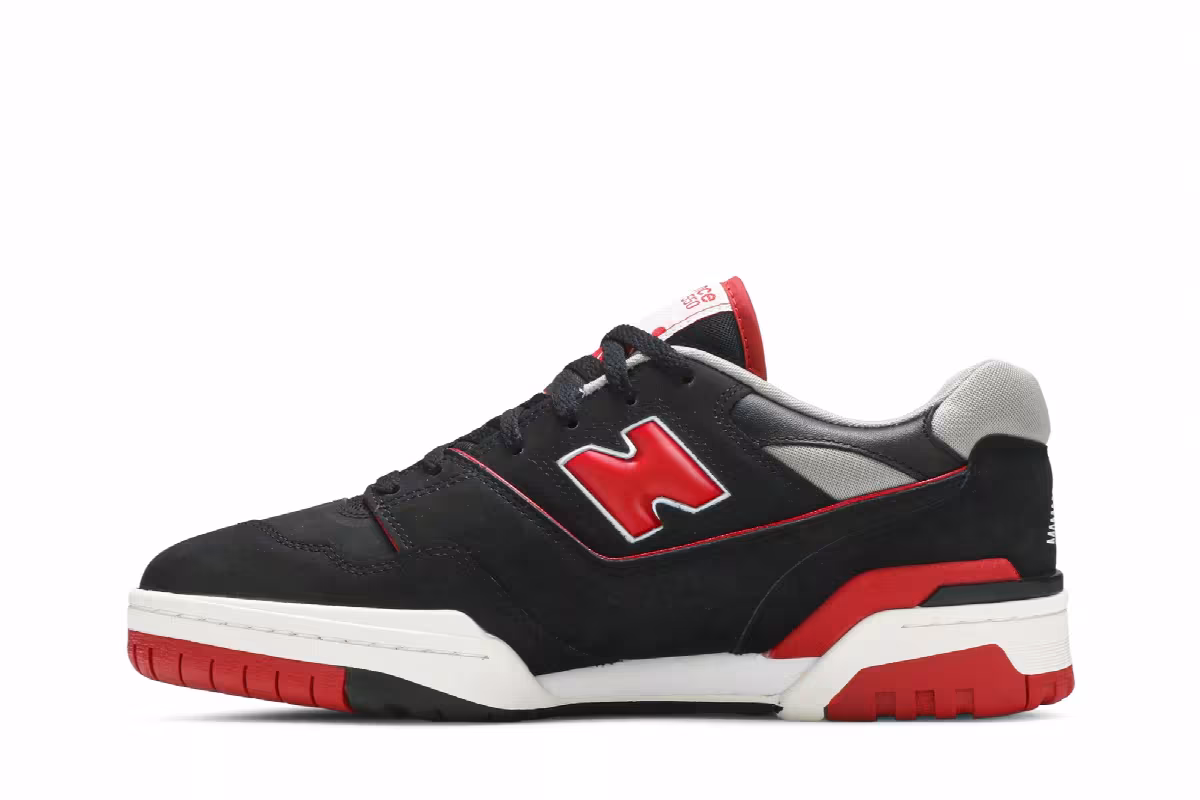 New Balance 550 Black Red, view 4