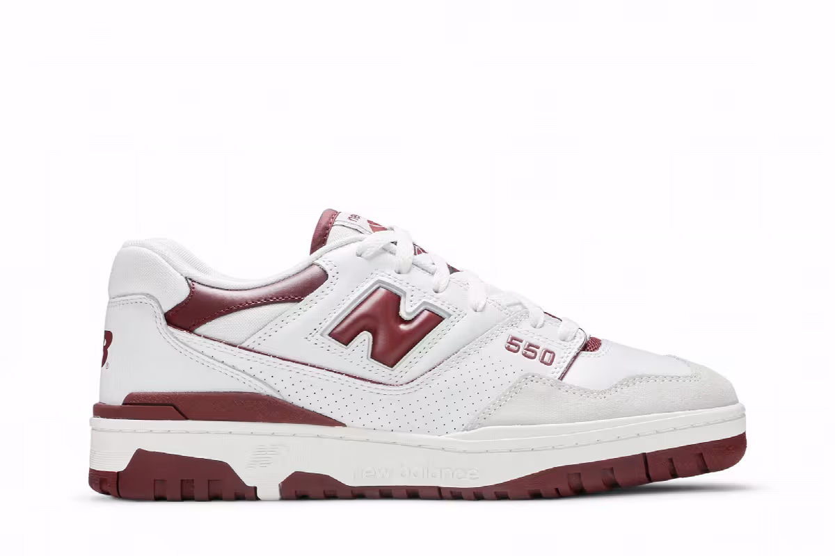 New Balance 550 Burgundy, view 2