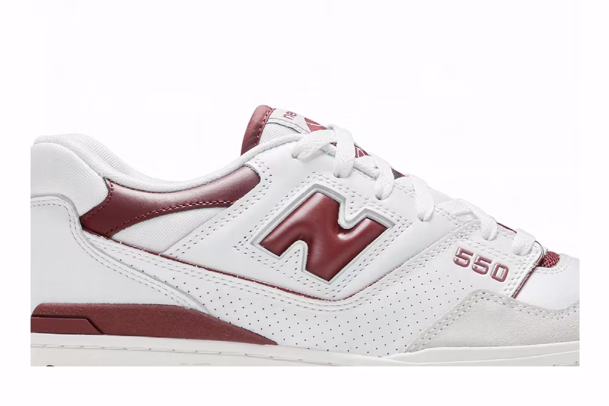 New Balance 550 Burgundy, view 3