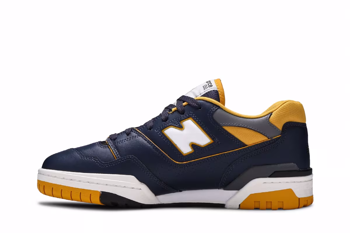 New Balance 550 Navy Yellow, view 4