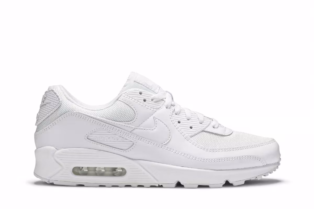 Nike Air Max 90 Triple White, view 2