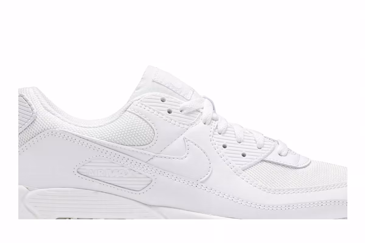 Nike Air Max 90 Triple White, view 3