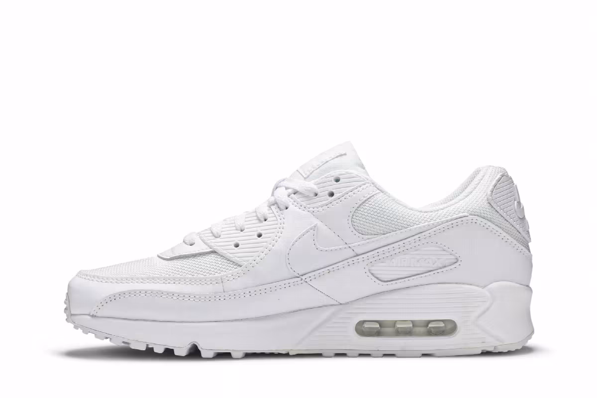 Nike Air Max 90 Triple White, view 4
