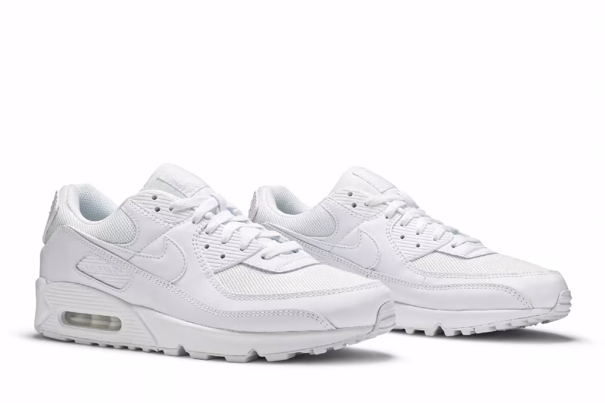 Nike Air Max 90 Triple White, view 9