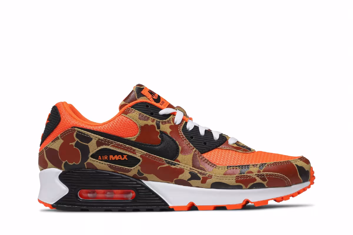 Nike Men's Air Max 90 Orange Camo, view 2