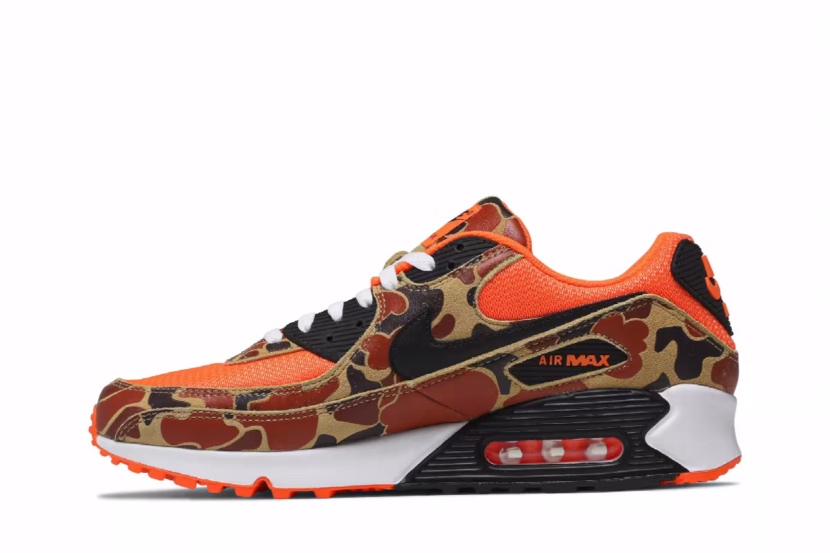 Nike Men's Air Max 90 Orange Camo, view 4