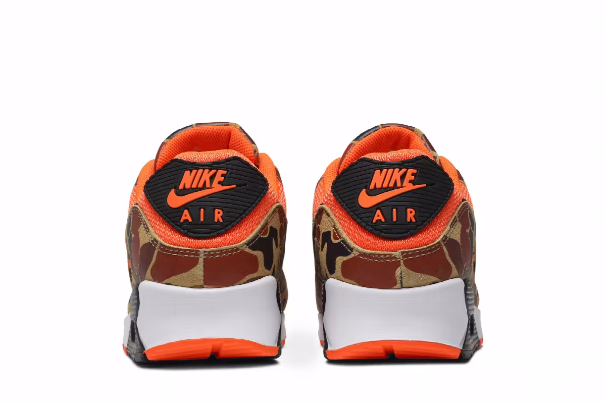 Nike Men's Air Max 90 Orange Camo, view 7