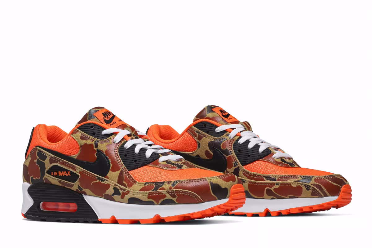 Nike Men's Air Max 90 Orange Camo, view 9