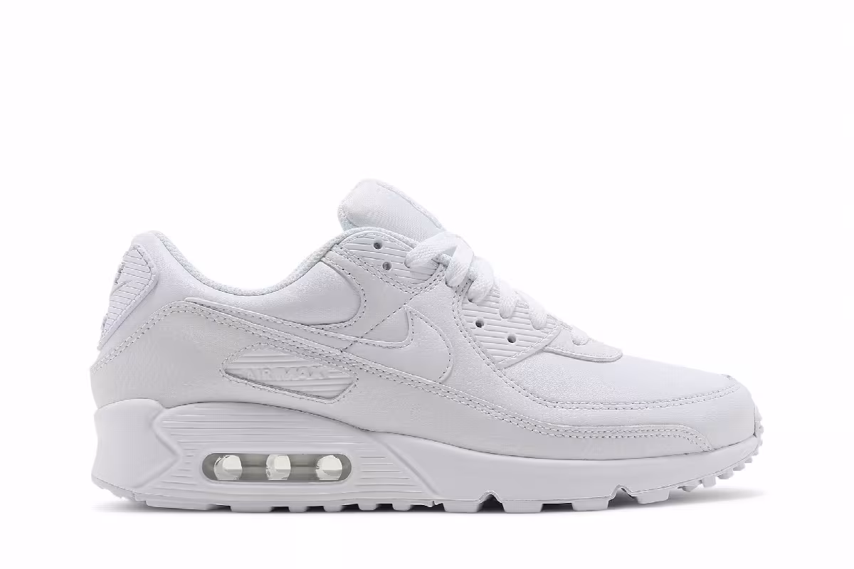 Nike Air Max 90 LTR Triple White, view 2