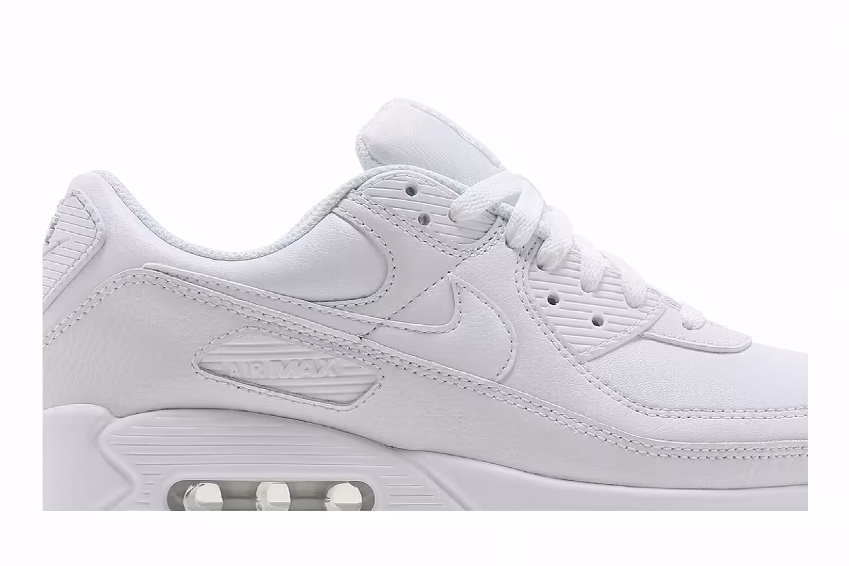 Nike Air Max 90 LTR Triple White, view 3