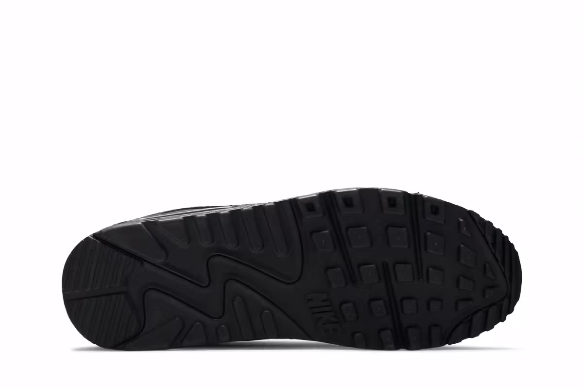 Nike Air Max 90 Leather Triple Black, view 5
