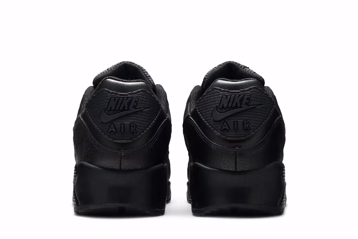 Nike Air Max 90 Leather Triple Black, view 7