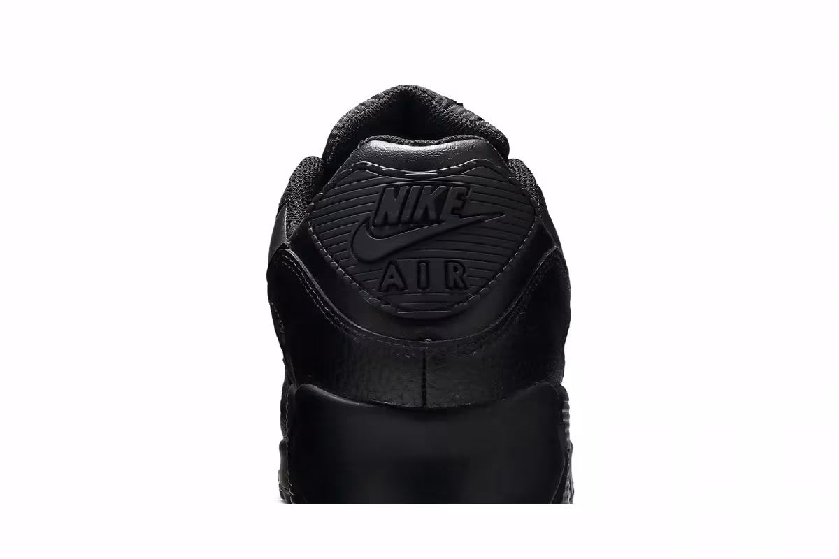 Nike Air Max 90 Leather Triple Black, view 8