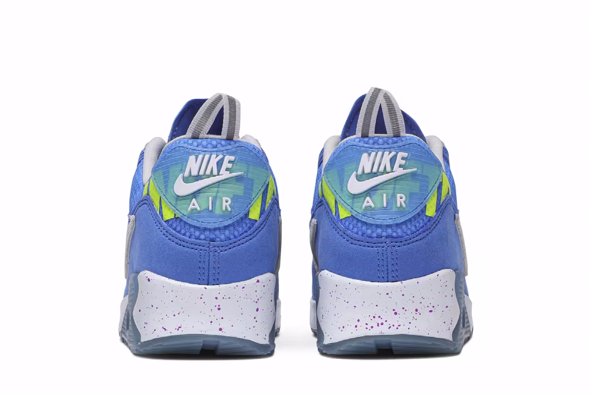 Undefeated x Nike Air Max 90 Pacific Blue, view 7