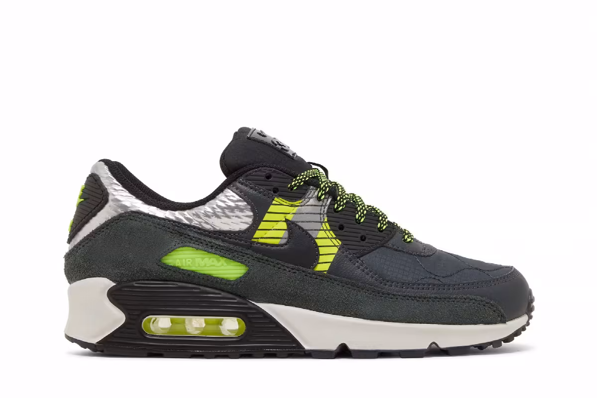 3M x Nike Air Max 90 Anthracite Volt, view 2