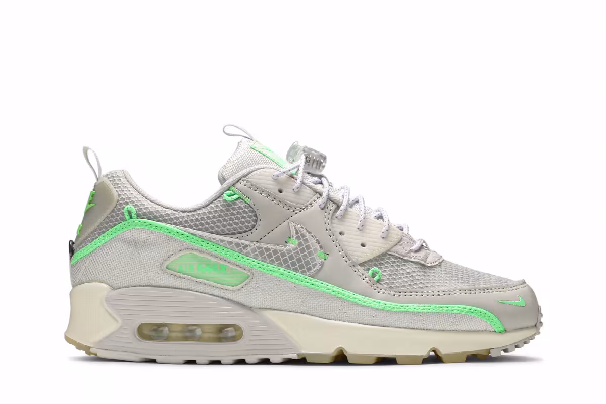 Nike Air Max 90 Sail Neon Green, view 2