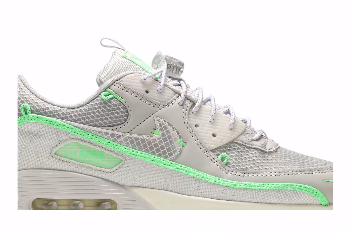Nike Air Max 90 Sail Neon Green, view 3