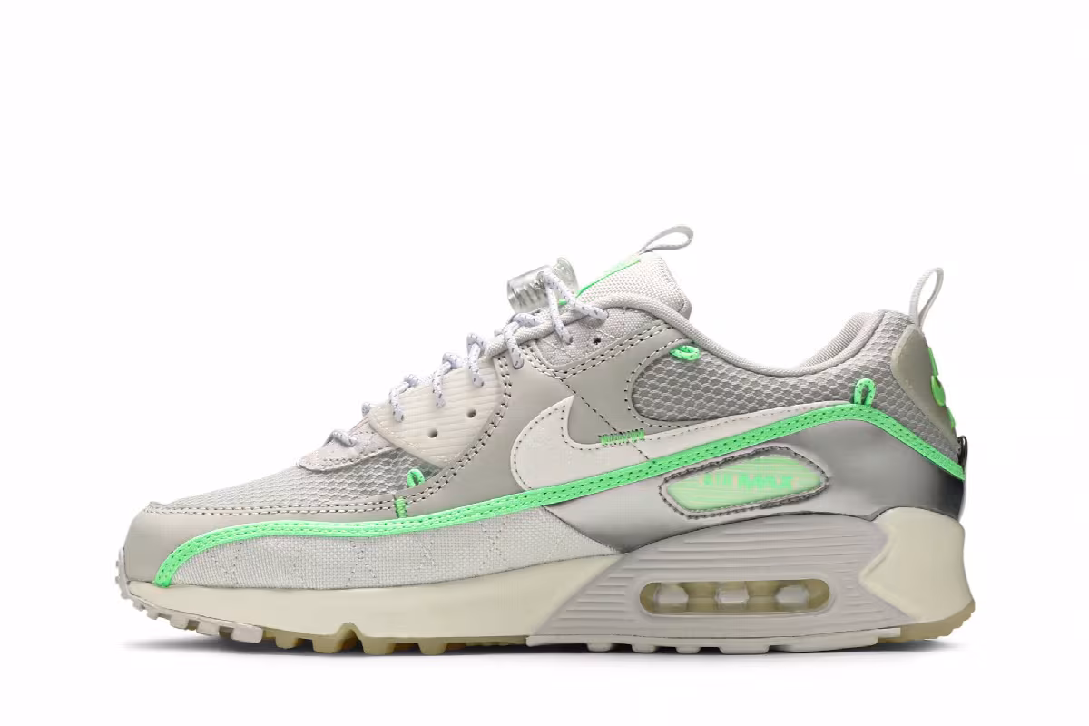 Nike Air Max 90 Sail Neon Green, view 4