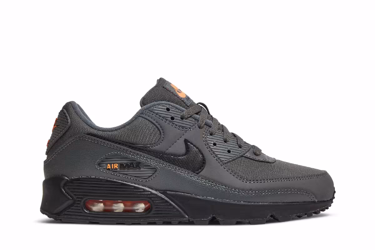 Nike Air Max 90 Iron Grey Total Orange, view 2