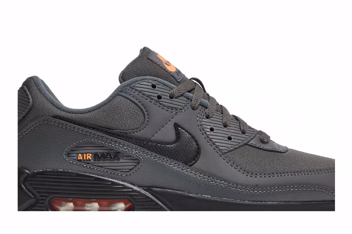 Nike Air Max 90 Iron Grey Total Orange, view 3