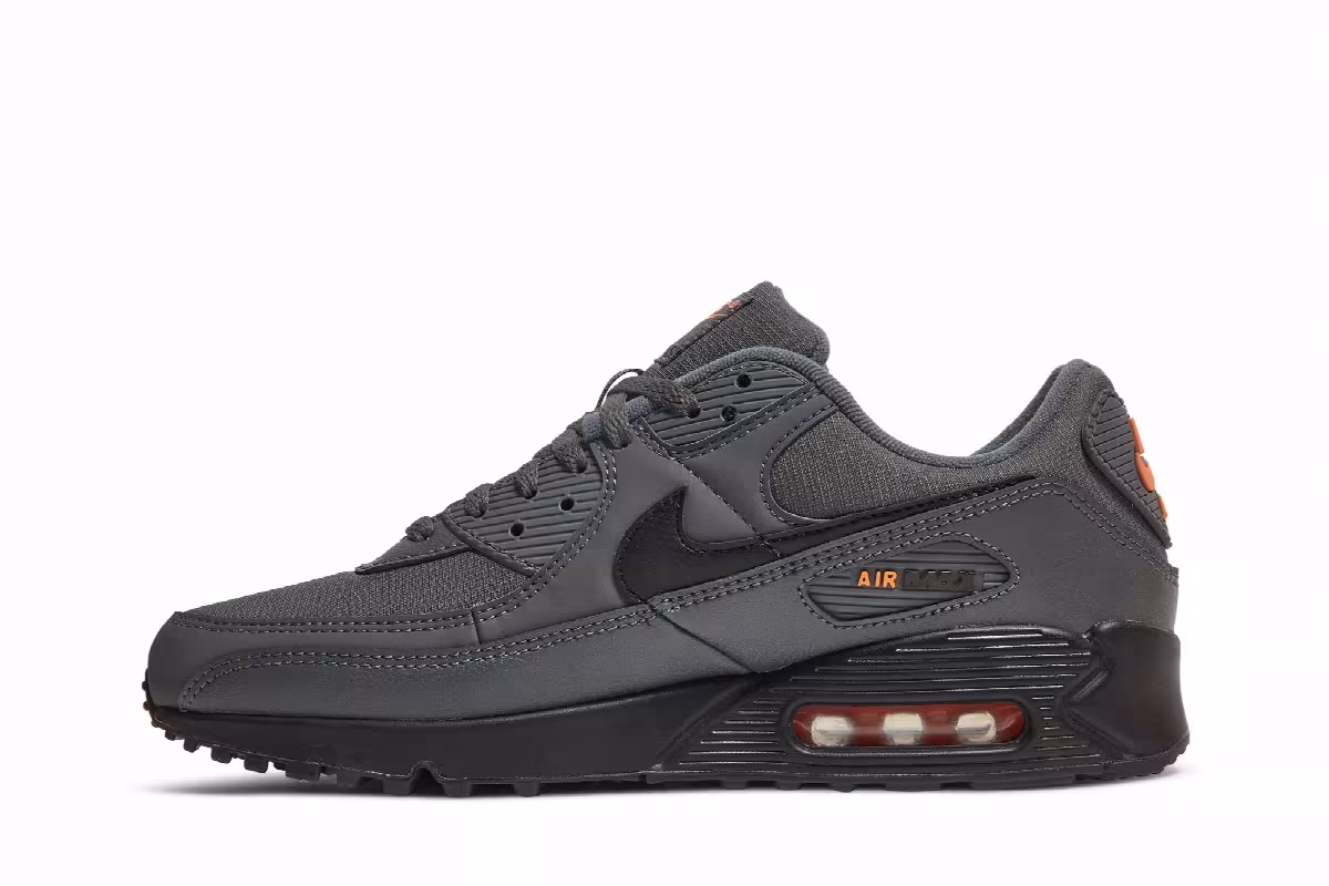 Nike Air Max 90 Iron Grey Total Orange, view 4