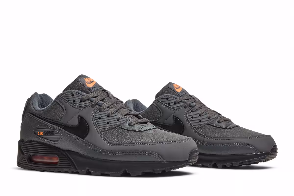 Nike Air Max 90 Iron Grey Total Orange, view 9