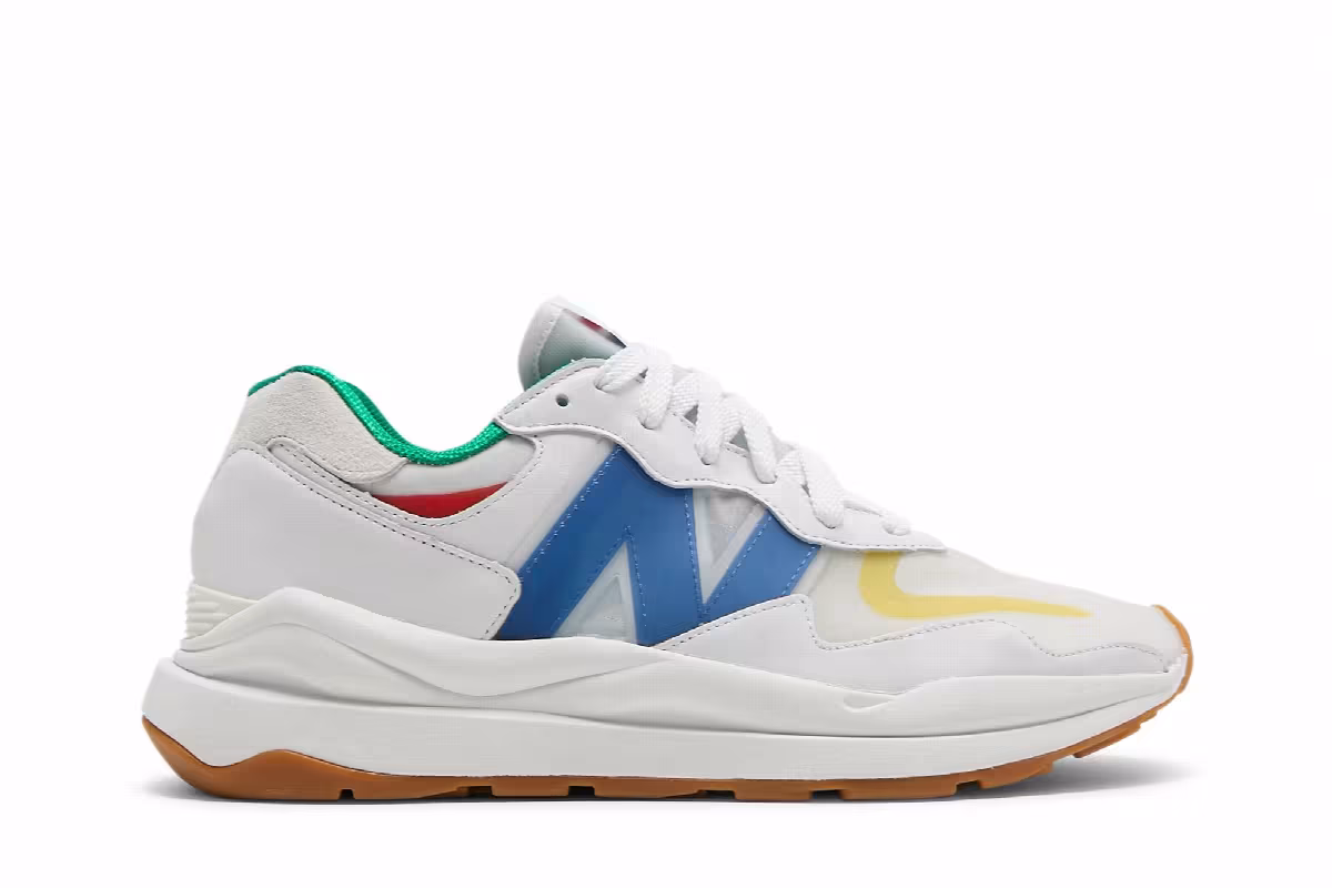 New Balance STAUD x 57/40 White Blue Quartz, view 2