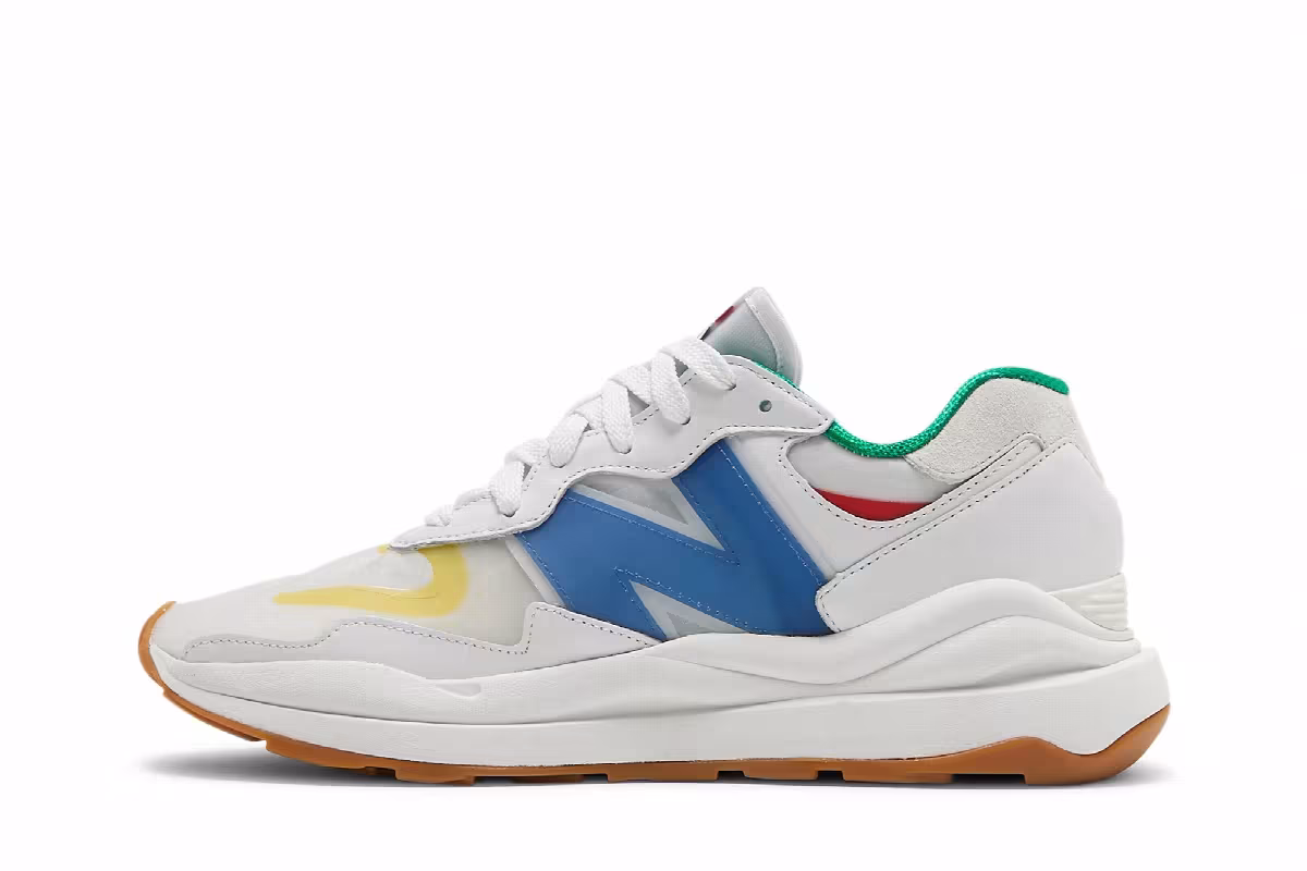New Balance STAUD x 57/40 White Blue Quartz, view 4