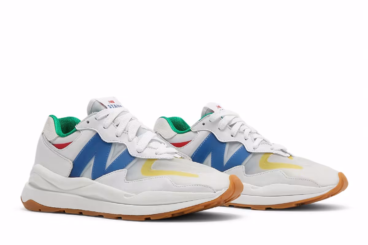 New Balance STAUD x 57/40 White Blue Quartz, view 9