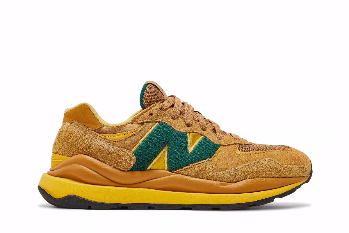 New Balance 57/40 Sage Bleached Lime Glow, view 2