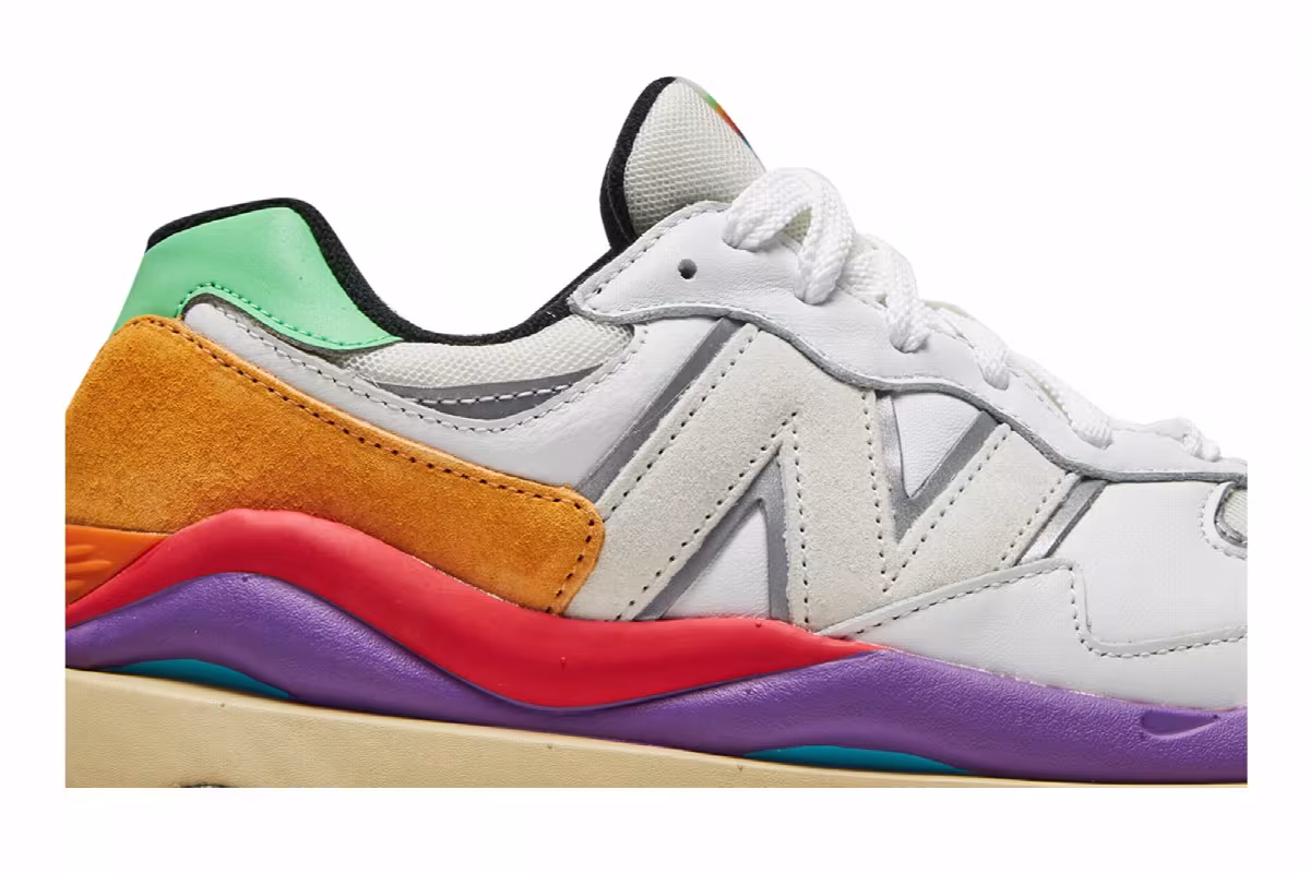 New Balance 57/40 Munsell White Vivid Cactus, view 3