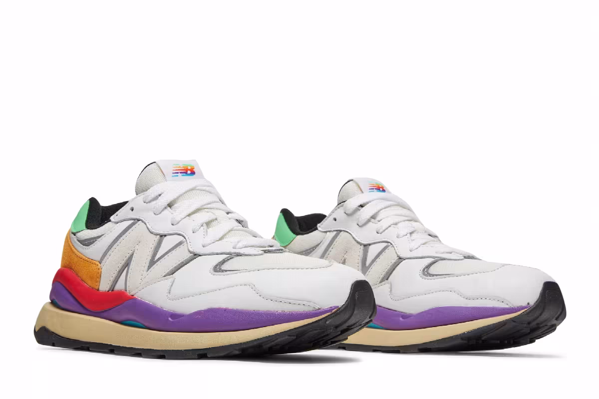 New Balance 57/40 Munsell White Vivid Cactus, view 9