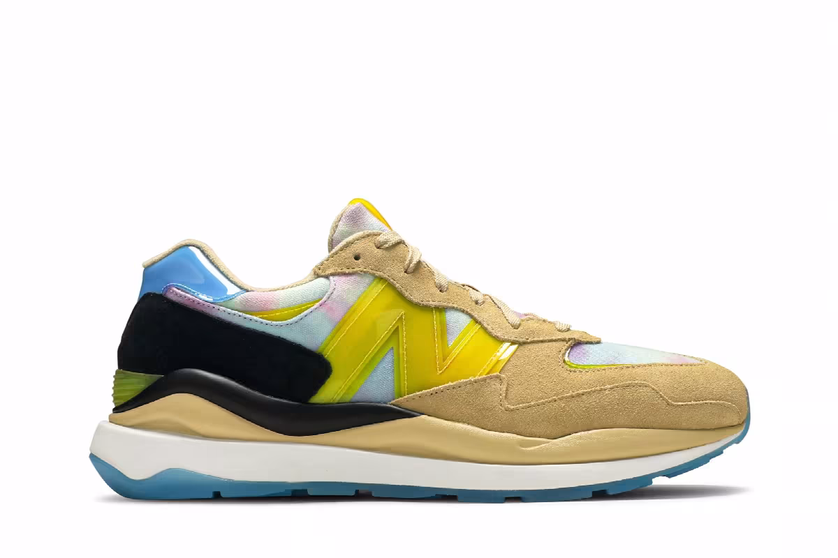 atmos x New Balance 57/40 Canary Yellow, view 2