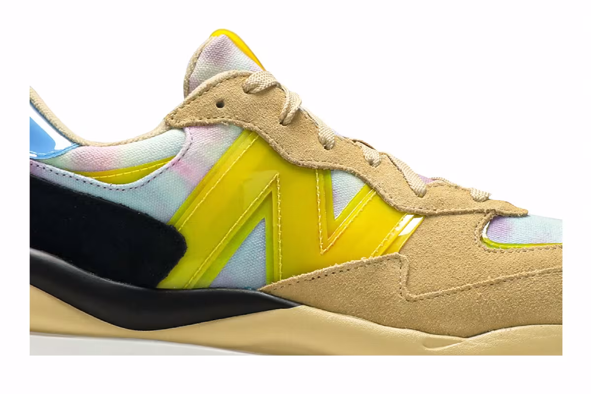 atmos x New Balance 57/40 Canary Yellow, view 3