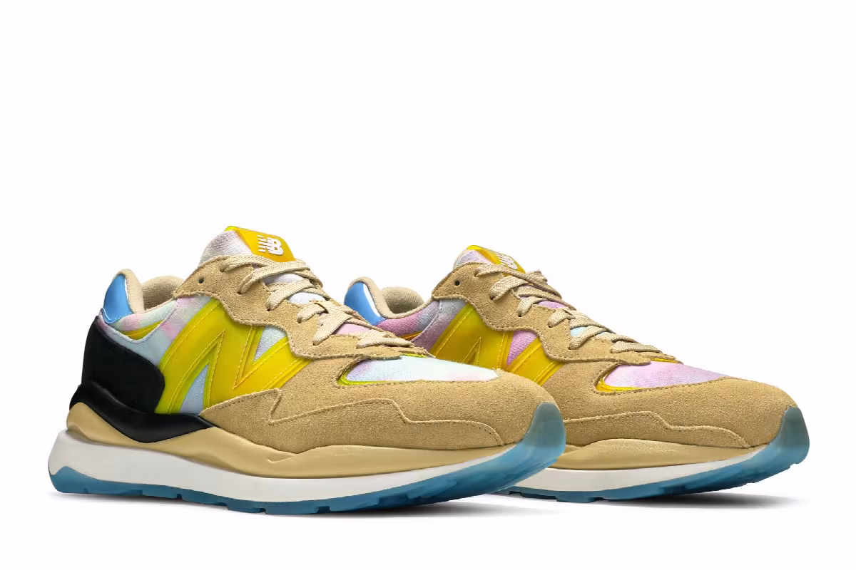atmos x New Balance 57/40 Canary Yellow, view 9