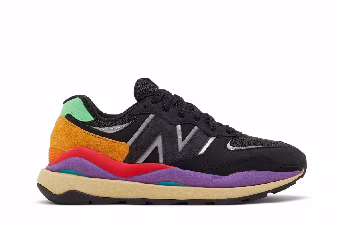 New Balance 57/40 Black Vivid Cactus, view 2