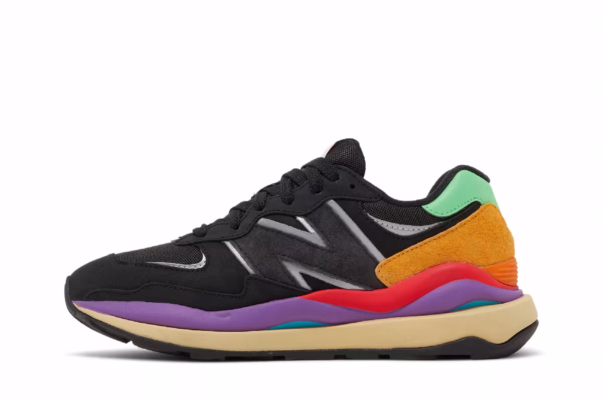 New Balance 57/40 Black Vivid Cactus, view 4
