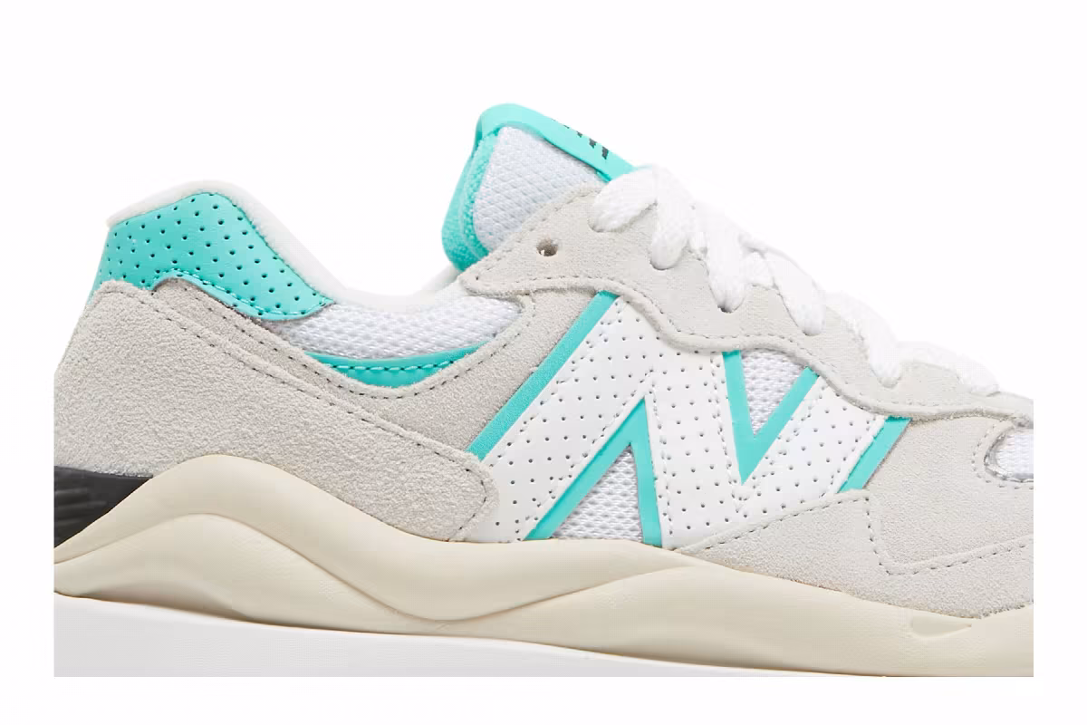 New Balance Women's 57/40 Sea Salt Summer Jade, view 3