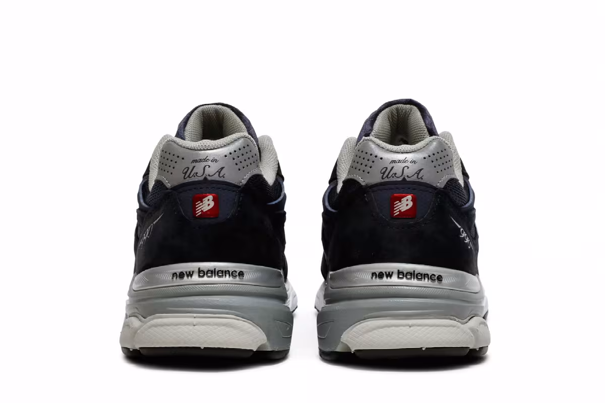 New Balance Men's 990v3 Made In USA Navy, view 7