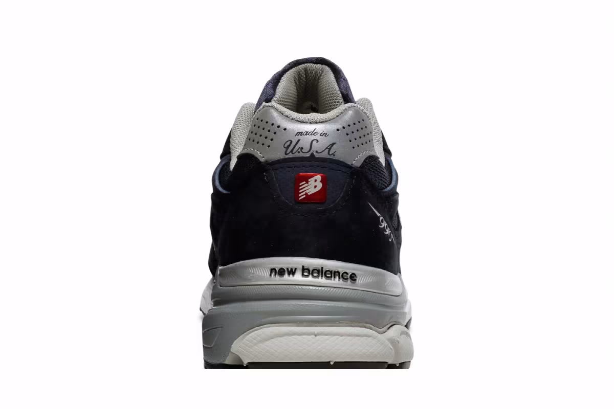 New Balance Men's 990v3 Made In USA Navy, view 8