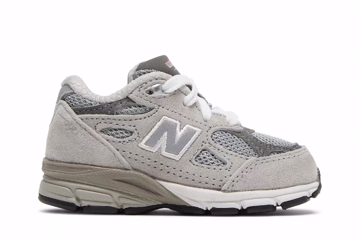 New Balance 990v3 Toddler Grey, view 2