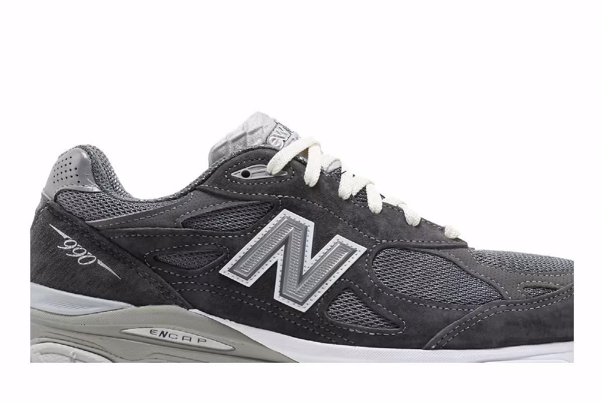 Kith x New Balance 990v3 Made In USA Tornado, view 3