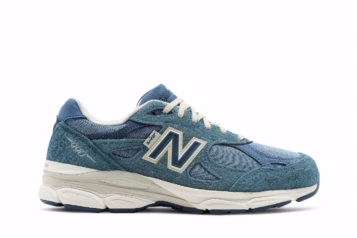 Levi's x New Balance 990v3 Made In USA Mallard Blue, view 2