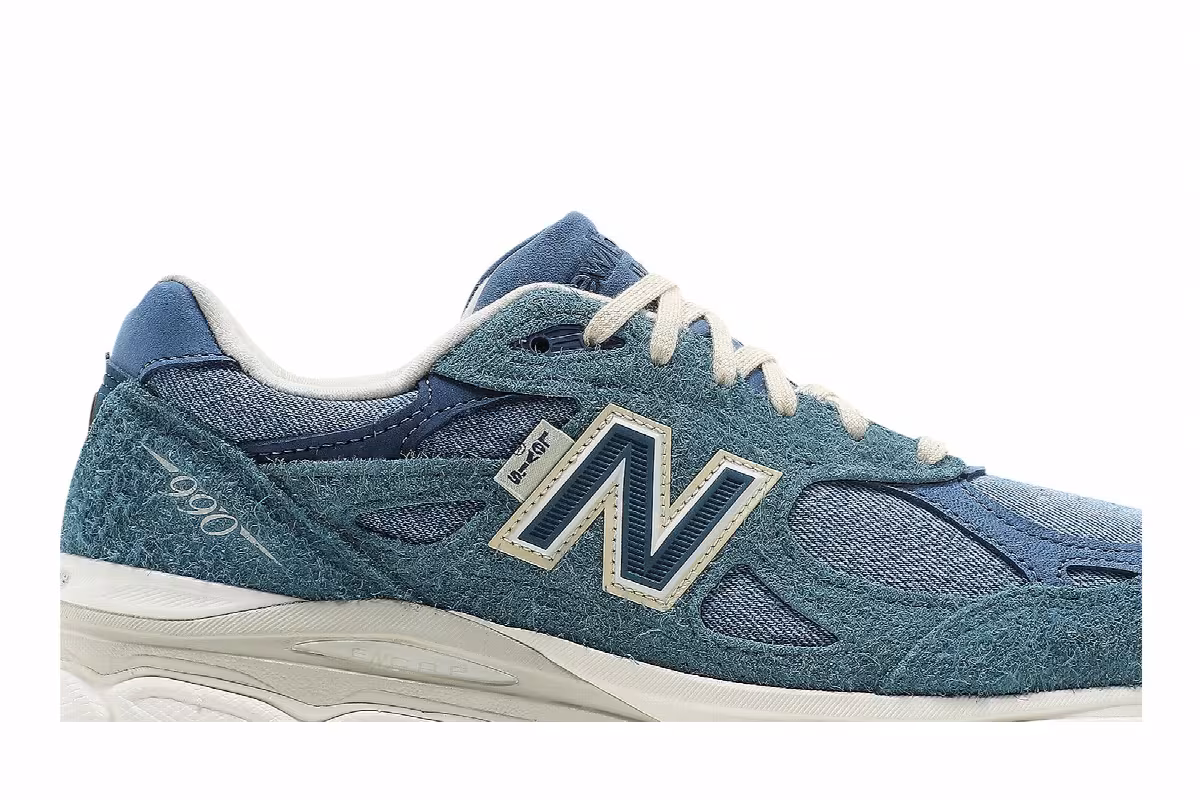 Levi's x New Balance 990v3 Made In USA Mallard Blue, view 3