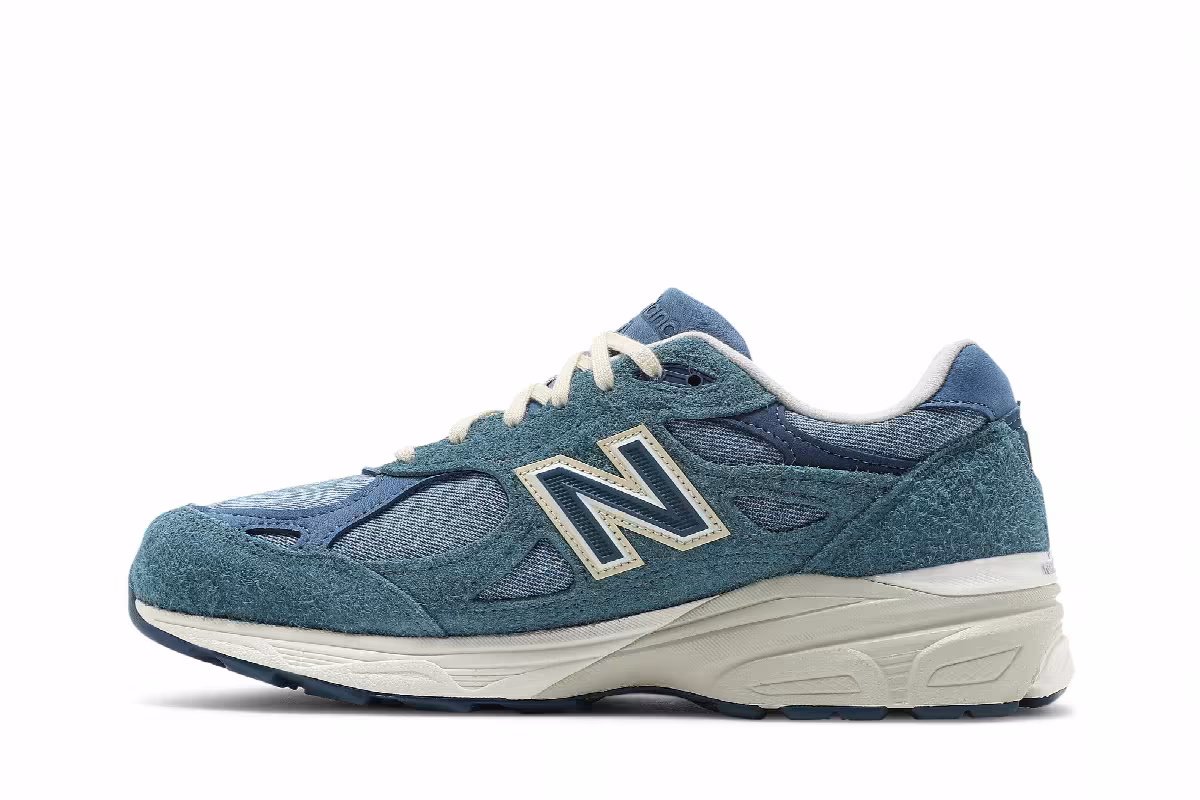 Levi's x New Balance 990v3 Made In USA Mallard Blue, view 4