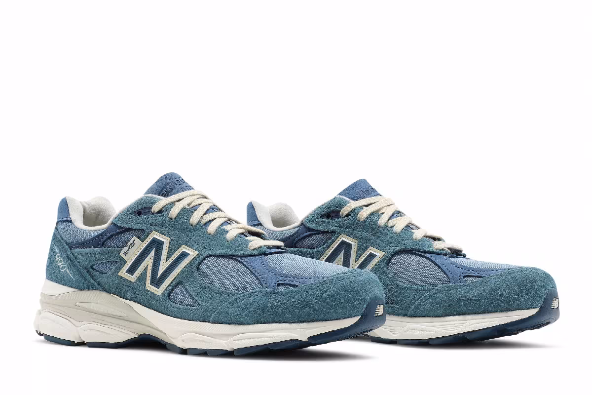 Levi's x New Balance 990v3 Made In USA Mallard Blue, view 9